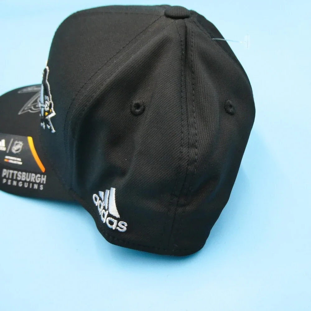 Adidas Pittsburgh Penguins Hat Mens Small Medium Fitted New Mid‎ Y2K NHL Vintage